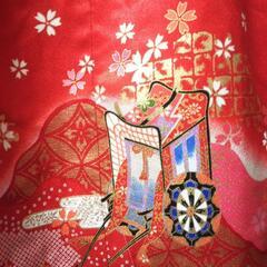 👘 七五三 女の子 着物 ★ 華やか 御所車   7歳着物の画像