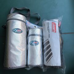 coleman ボトルクーラー＆レジャーシート合計3点未使用訳あ...