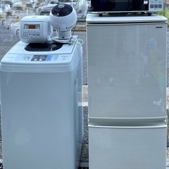 1人住まい用：冷蔵庫　洗濯機　電子レンジ　炊飯器　扇風機　5点セット