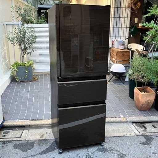 【売約済み】TOSHIBA 東芝 冷蔵庫 3ドア ファミリーサイズ 大容量 引越し 同棲 2022年 美品 自動氷製造機付き mr-cx-33g-br　自動製氷 330Ｌ　mr-cx33g