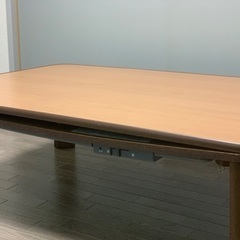 【期間限定】ワンコイン！こたつ★ フラットヒーター！布団&底上げ脚付き！の画像