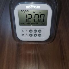 時計　日にち　曜日　アラーム　温度