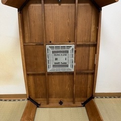家具調こたつ(未使用)電源コード一部剥がれPSEマーク無