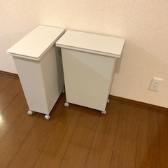 【美品】2個セット　無印良品　ダストボックス（キャスター、蓋付）の画像