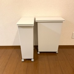 【美品】2個セット　無印良品　ダストボックス（キャスター、蓋付）の画像