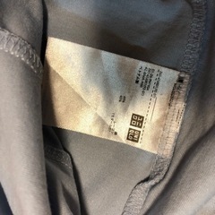ユニクロ　Tシャツ　フリル　水色　L 半袖Tシャツの画像