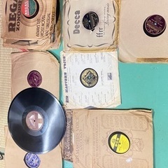 蓄音機　本体　VESPER　BRITISH MADE　イギリス製　レコード付き　アンティークの画像