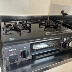 パロマ　2口ガスコンロ　Siセンサー付　美品　大幅値下げしました