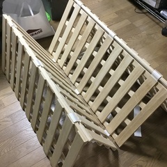 函館発　すのこベッド　四つ折りの画像