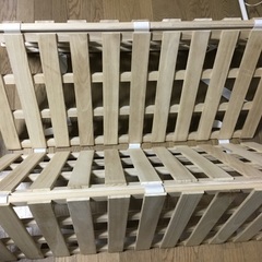 函館発　すのこベッド　四つ折りの画像
