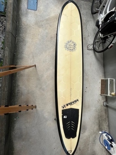 ディック ブリューワー　ロングボード&フィン＆ソフトケース＆リーシュ