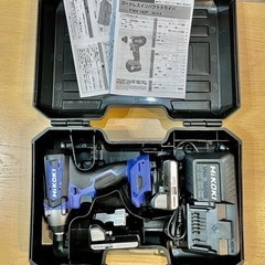 【値下(最終)10/22まで】HIKOKI インパクトドライバ/充電機・バッテリー2個付の画像