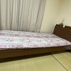 すのこシングルベッドフレーム＋敷布団