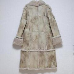リアルファー ラビット ロングコート 毛皮 本革 アウター　11号の画像