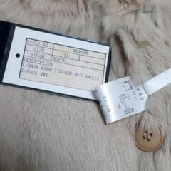 リアルファー ラビット ロングコート 毛皮 本革 アウター　11号の画像