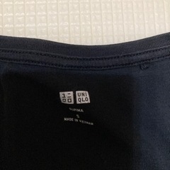 長袖 2点セット　UNIQLO 黒　白　ブラック　ホワイト　S Mの画像