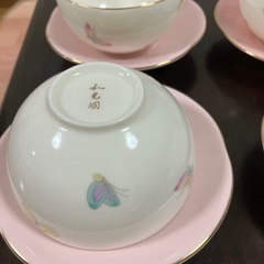 湯呑み、茶托6客付きの画像