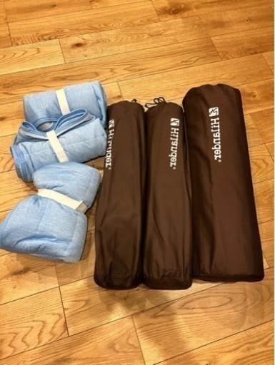 【取引完了/値引/良品】ハイランダー_スエードインフレータマットセット