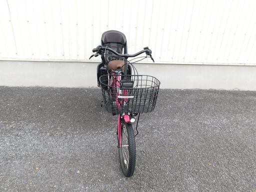 2015モデル 子供乗せ3人乗り対応 ヤマハ PAS Babby PM20B パス バビー ピンクラズベリー 8.7Ah 新品サドル! 車体&バッテリー極めて良好! 自602