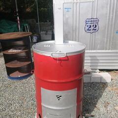  ドラム缶 ２００l 焼却炉 配達 設置込　(焼き芋も焼けます)