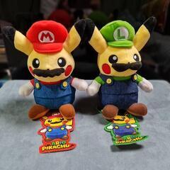 ポケモン マリオピカチュウぬいぐるみセット
