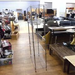 5段 メタルラック 幅84×奥29×高151㎝ スチールラック シルバー アルミラック 棚 収納 家具 札幌市 厚別区の画像