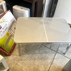 DCM アルミフォールディングテーブル 幅90×奥60cm 2way 中古 キャンプ アウトドア用品の画像