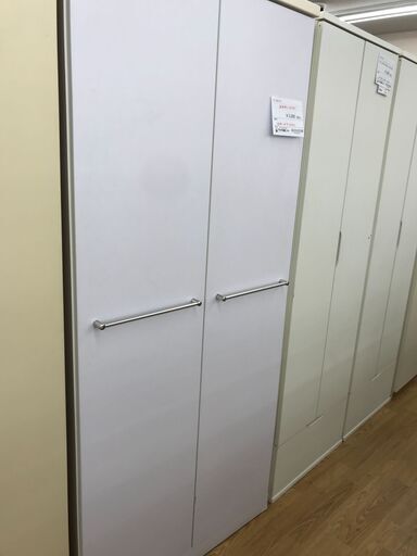 ★ジモティ割あり★  ワードローブ 白 H183×W79×D57.5 クリーニング済み KJ3177