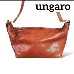 【おしゃれな質感上品フォルム】【中古】ungaro  レザーショ...