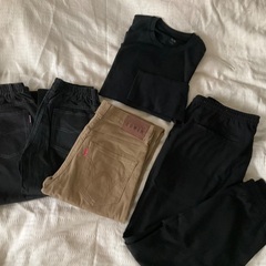 新品　EDWIN ユニクロ　パンツ4本と長袖Tシャツ　ジュニア　170