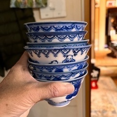 昔懐かしい湯呑み　5個　決まりました差し上げます