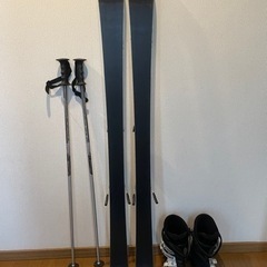 スキー板ブーツセット　要修理の画像