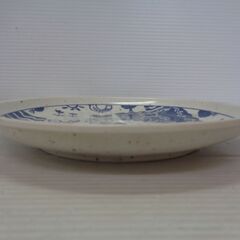 ★銘あり　耳付き　染付　プレート　フォーク　5客セット　丸皿　クマ　ベア　鳥　チューリップ　カトラリー　洋食器　元箱の画像