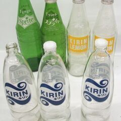 昭和レトロ 当時物 1リットル 1000ml 空き瓶 12本セット コカ・コーラ スプライト キリンレモン オレンジエード 80年代 ガラス ☆ PayPay(ペイペイ)決済可能 ☆ 札幌市 豊平区 平岸の画像