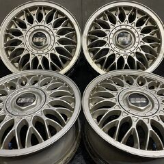 VW フォルクスワーゲン 純正OPホイール BBS 409 15インチ 4本 6.5J5HPCD100+43　(VHX041)クレジットカード QRコード決済可能