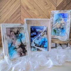 東京カルチャーセンター アルコールインクアート/テーマ▶ハロウィン・ギャラクシー・クリスマス/東京都江戸川区の画像