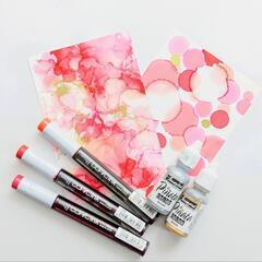 東京カルチャーセンター アルコールインクアート/テーマ▶ハロウィン・ギャラクシー・クリスマス/東京都江戸川区の画像