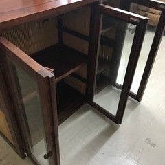 取引場所　南観音　K 2310-051 竹材使用キャビネット　アジアン家具　汚れ　キズありの画像