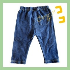 【８０サイズ】GAP未着用品☆含む3点セット！！デニム風スパッツ3点☆の画像