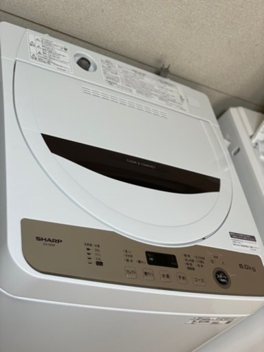 送料・設置込み　洗濯機　6kg SHARP 2022年