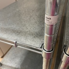 IKEA OMAR オマル スチールラック メタルラック 2 SET + トレイの画像