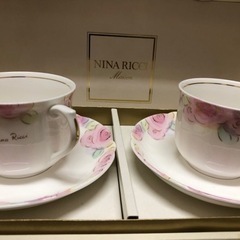 【さらにお値下げ】未使用！NINA RICCI コーヒーカップ＆ソーサー２客組の画像