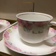 【さらにお値下げ】未使用！NINA RICCI コーヒーカップ＆ソーサー２客組の画像