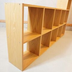 人気の無印良品(MUJI)のオーク材 5段・1列+2段・4列 スタッキング