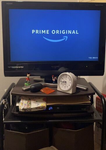TV／DVDプレイヤー／DVDラック／TV台付き　の4点セット
