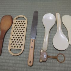 キッチンツール7点セット(プラスチックしゃもじ3点、ケーキやパン...