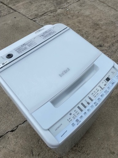 日立　洗濯機　BW-V80F　2020年製●E092M410