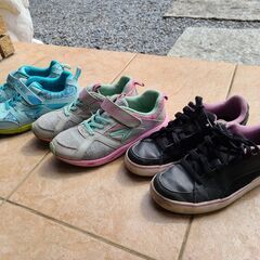 ●中古●運動靴３足　PUMA1足、瞬足2足●全て22.5cm●の画像