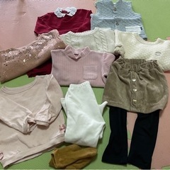 女の子　冬服セット　サイズ90