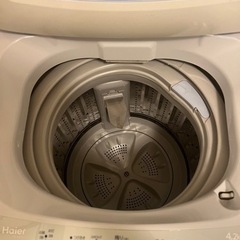 Haier洗濯機　の画像